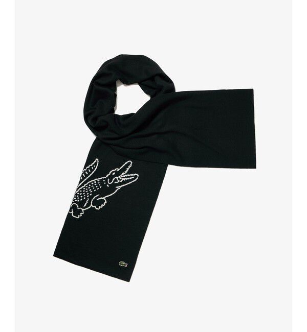 LACOSTE「ワニロゴジャカードリバーシブルマフラー」|マフラー|