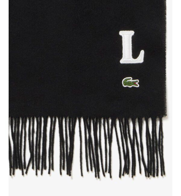 LACOSTE「イニシャルステッチマフラー / フリンジストール」|マフラー|