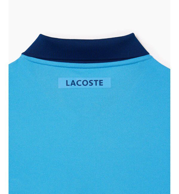 LACOSTE「UPF50＋ UVカット 『ノバク・ジョコビッチ』コートプリントウルトラドライ 半袖ポロシャツ」|ポロシャツ|