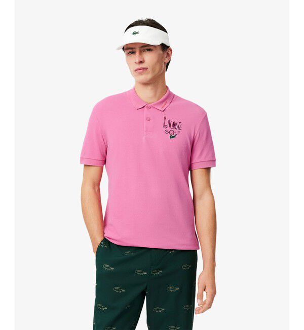 LACOSTE「コットンタッチウルトラドライゴルフポロシャツ」|ポロシャツ|ピンク