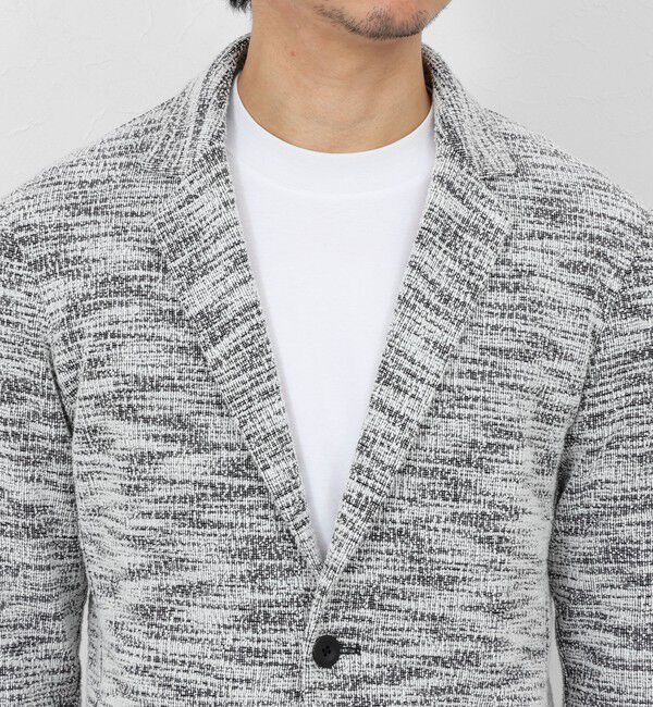 Stutostein「《ビジカジ対応》ツィードジャージーテーラーCD 26SS」|カーディガン|