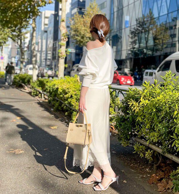 NOLLEY'S sophi「《セットアップ対応》ウォッシャブルボートネックライトダンボールプルオーバー」|Tシャツ・カットソー|