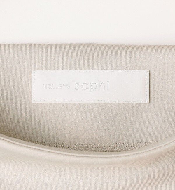 NOLLEY'S sophi「《セットアップ対応》ウォッシャブルボートネックライトダンボールプルオーバー」|Tシャツ・カットソー|