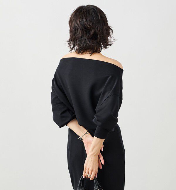 NOLLEY'S sophi「《セットアップ対応》ウォッシャブルボートネックライトダンボールプルオーバー」|Tシャツ・カットソー|