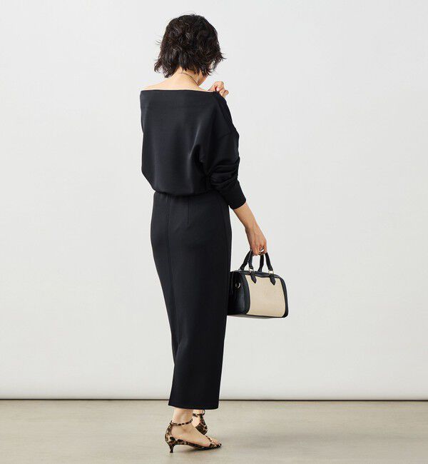 NOLLEY'S sophi「《セットアップ対応》ウォッシャブルボートネックライトダンボールプルオーバー」|Tシャツ・カットソー|