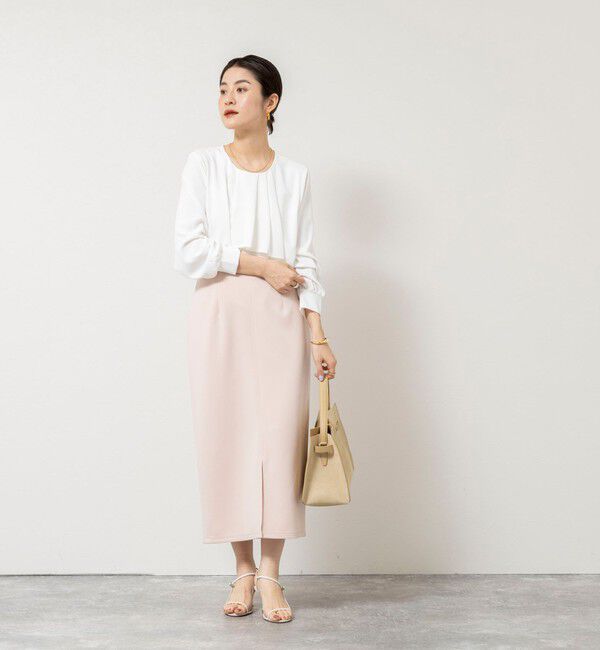 NOLLEY'S sophi「ウォッシャブルファンクショナルジョーゼットプリントタックフレアーブラウス」|シャツ・ブラウス|