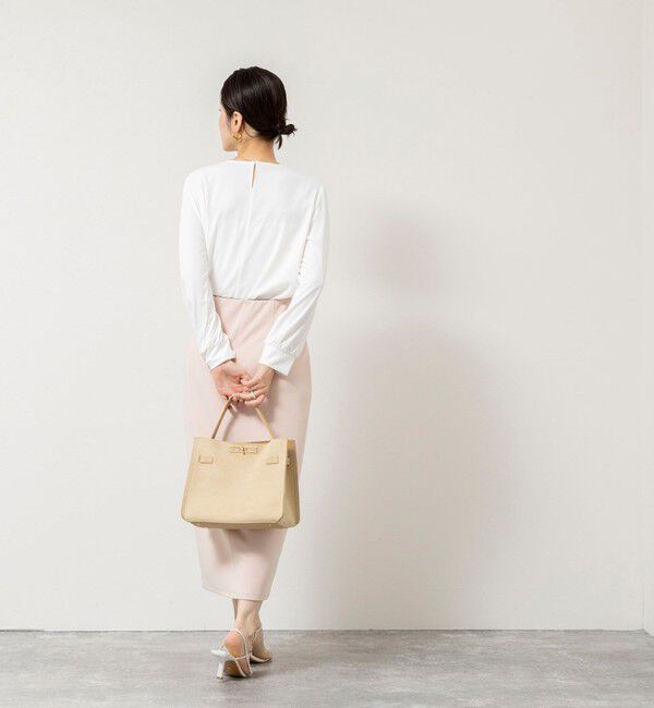 NOLLEY'S sophi「ウォッシャブルファンクショナルジョーゼットプリントタックフレアーブラウス」|シャツ・ブラウス|