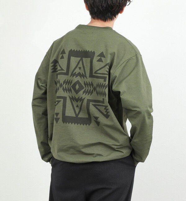 NOLLEY'S goodman「【PENDLETON/ペンドルトン】CALCULO Back Print L/S Tee 26SS」|Tシャツ・カットソー|カーキ