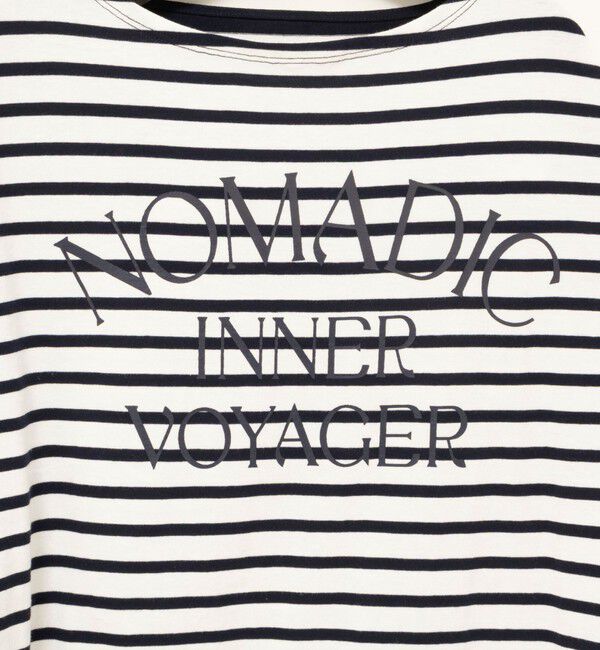 NOLLEY'S「【WEB限定】ウォッシャブルボーダープリントロンTee」|Tシャツ・カットソー|