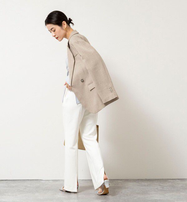 NOLLEY'S sophi「ウォッシャブルカットジョーゼットスリットパンツ」|その他|