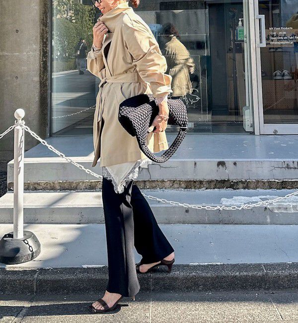 NOLLEY'S sophi「ウォッシャブルカットジョーゼットスリットパンツ」|その他|