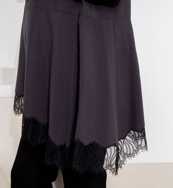 NOLLEY'S「【WEB限定】ウォッシャブルヘムレースサテンタンク」|タンクトップ|