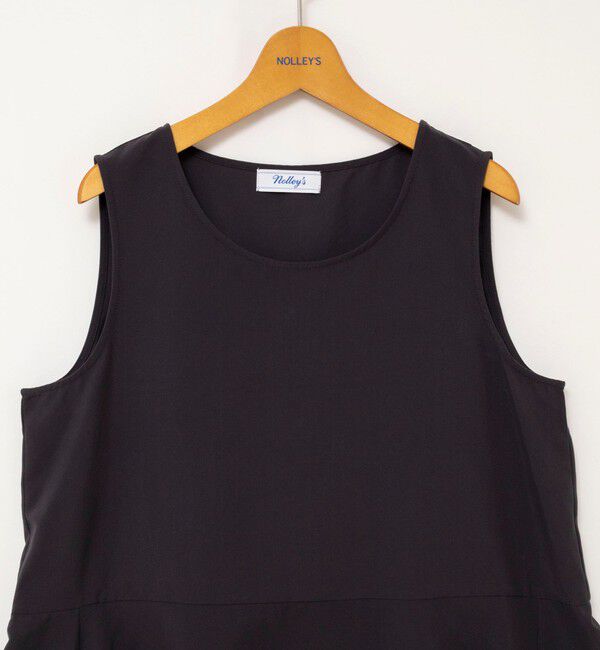 NOLLEY'S「【WEB限定】ウォッシャブルヘムレースサテンタンク」|タンクトップ|