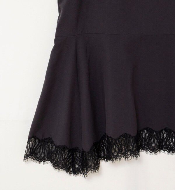 NOLLEY'S「【WEB限定】ウォッシャブルヘムレースサテンタンク」|タンクトップ|