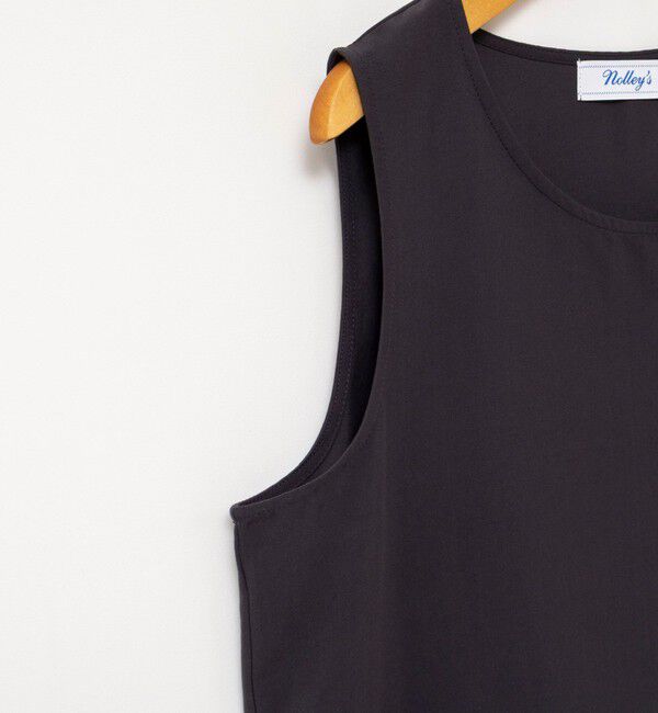 NOLLEY'S「【WEB限定】ウォッシャブルヘムレースサテンタンク」|タンクトップ|