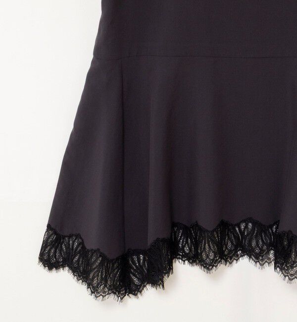 NOLLEY'S「【WEB限定】ウォッシャブルヘムレースサテンタンク」|タンクトップ|