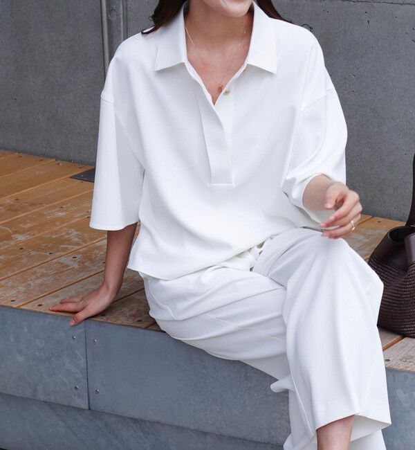 NOLLEY'S「《セットアップ対応》ウォッシャブルイージーツイルシャツ」|シャツ・ブラウス|