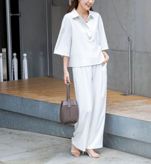 NOLLEY'S「《セットアップ対応》ウォッシャブルイージーツイルシャツ」|シャツ・ブラウス|