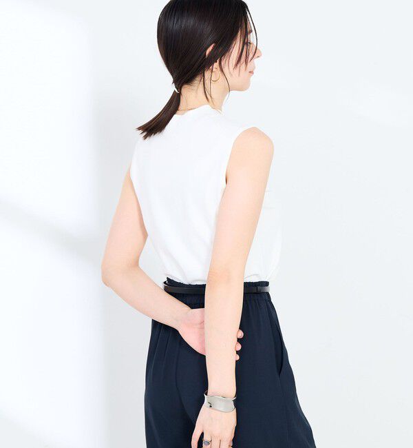 NOLLEY'S sophi「《手洗い可能》マルチファンクションハイネックノースリーブプルオーバー」|ニット・セーター|