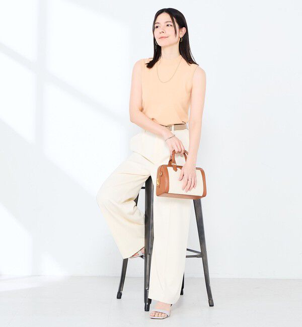 NOLLEY'S sophi「《手洗い可能》マルチファンクションハイネックノースリーブプルオーバー」|ニット・セーター|