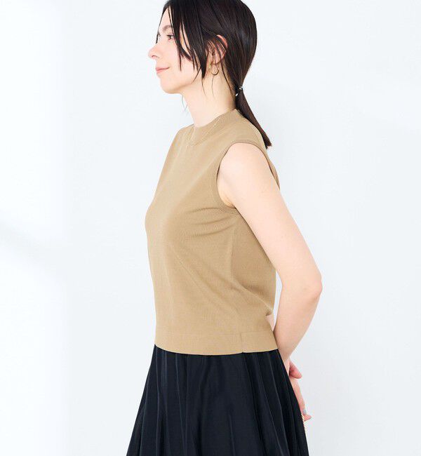 NOLLEY'S sophi「《手洗い可能》マルチファンクションハイネックノースリーブプルオーバー」|ニット・セーター|