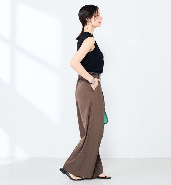 NOLLEY'S sophi「《手洗い可能》マルチファンクションハイネックノースリーブプルオーバー」|ニット・セーター|