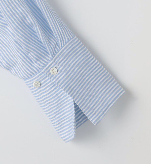 NOLLEY'S sophi「ウォッシャブルACARライトストライプ3WAYオーバーシャツ」|シャツ・ブラウス|