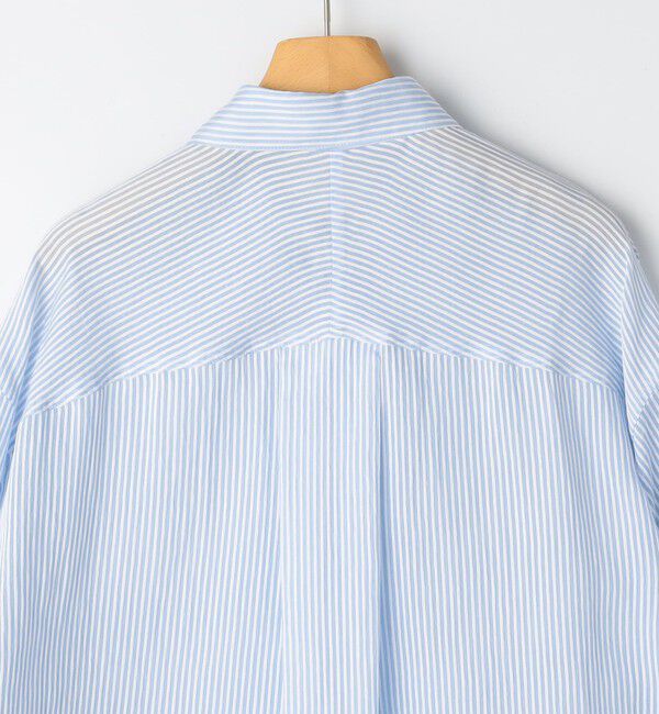 NOLLEY'S sophi「ウォッシャブルACARライトストライプ3WAYオーバーシャツ」|シャツ・ブラウス|