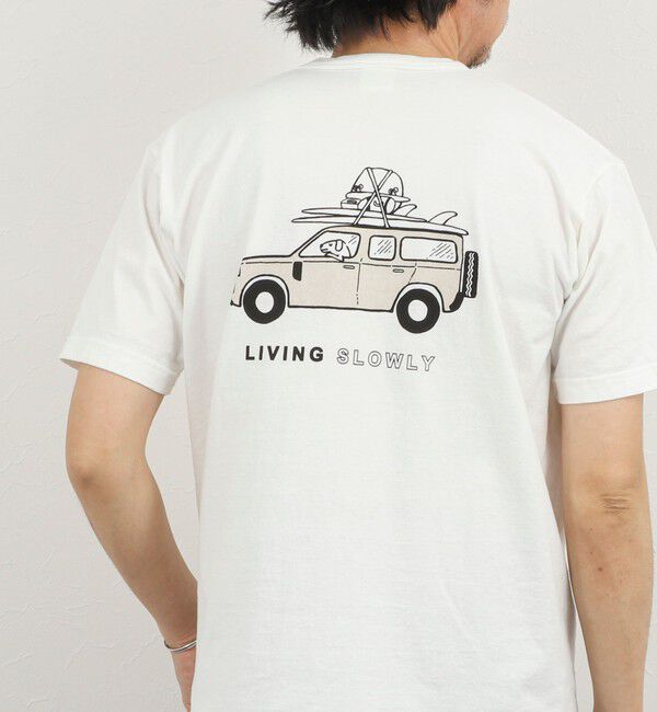 NOLLEY'S goodman「別注 SLOWLY WAGON バックプリントTシャツ 26SS」|Tシャツ・カットソー|