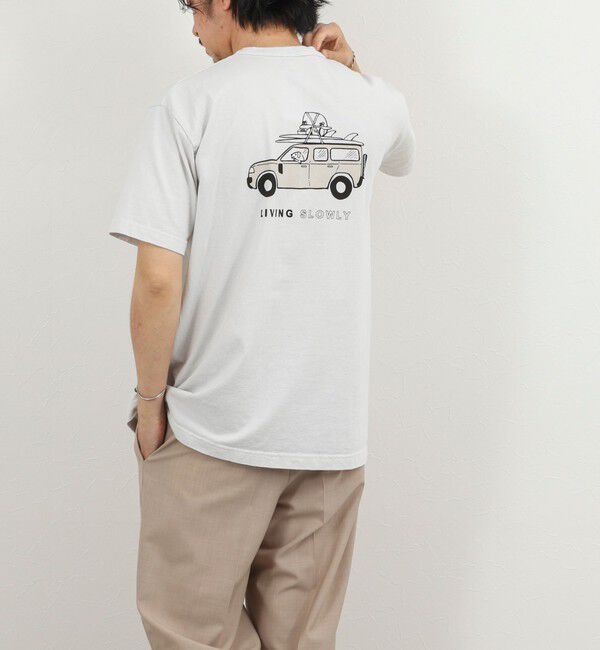 NOLLEY'S goodman「別注 SLOWLY WAGON バックプリントTシャツ 26SS」|Tシャツ・カットソー|