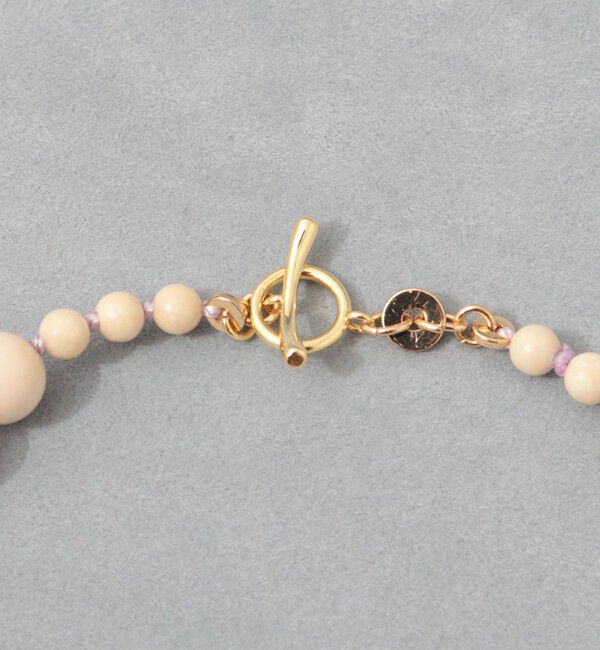 grace grace「【grace grace/グラスグラス】カラーヤーンノット天然石ネックレス」|ネックレス|