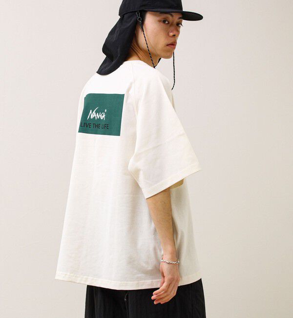 GLOSTER「【NANGA&times;GLOSTER】別注② Raglan Backprint Tee」|Tシャツ・カットソー|ホワイト系その他