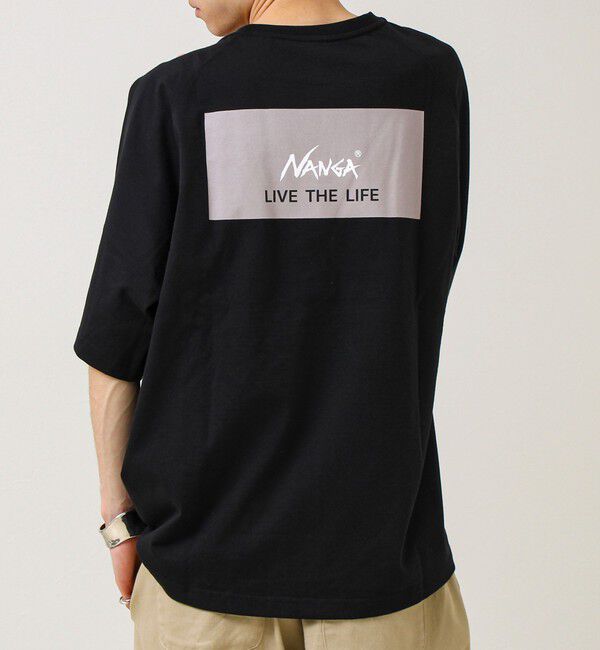 GLOSTER「【NANGA&times;GLOSTER】別注② Raglan Backprint Tee」|Tシャツ・カットソー|ブラック系その他