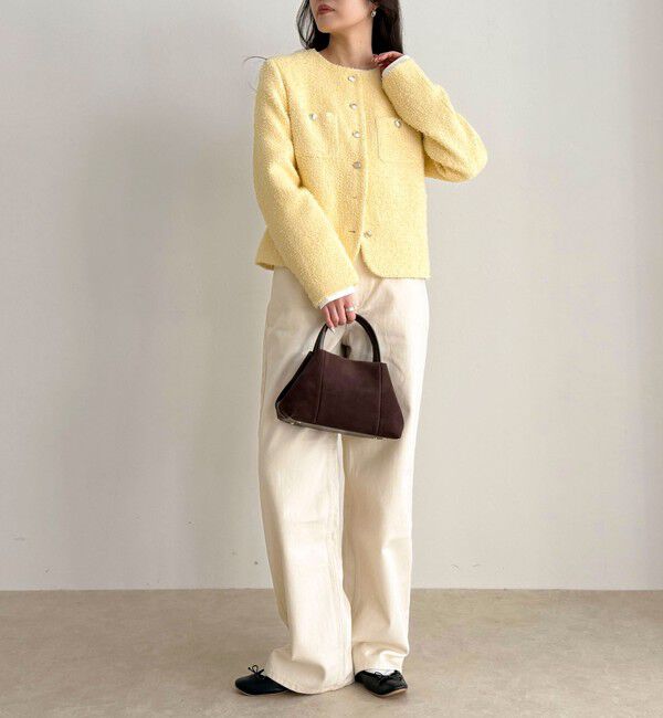 fredy emue「ノーカラーツィードジャケット」|ノーカラージャケット|