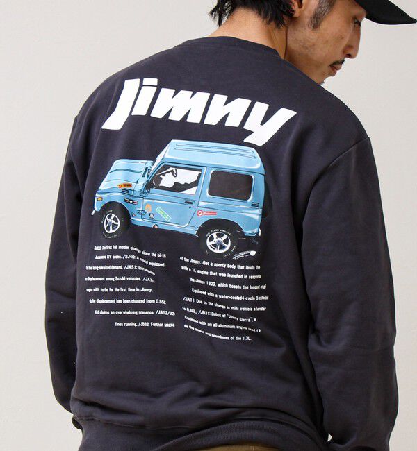 GLOSTER「【ロングセラーコラボ】ジムニー&times;GLOSTER Suzuki Jimny 裏毛プリントスウェット」|スウェット・ジャージ|
