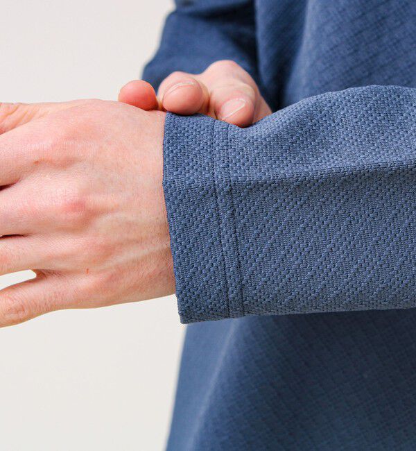 GLOSTER「【素材で魅せる】フクレリンクスジャガードロンT」|Tシャツ・カットソー|