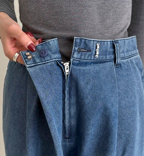 fredy emue「《セットアップ対応》ラップデニムパンツ」|デニム|