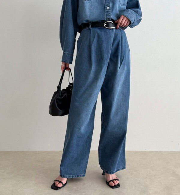 fredy emue「《セットアップ対応》ラップデニムパンツ」|デニム|