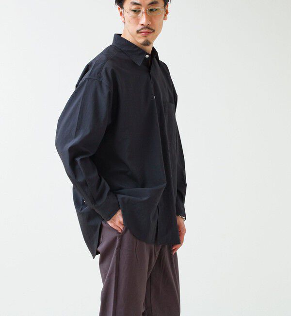 GLOSTER「【ニューベーシック】ワッシャーポプリンシャツ ロングスリーブ」|シャツ・ブラウス|