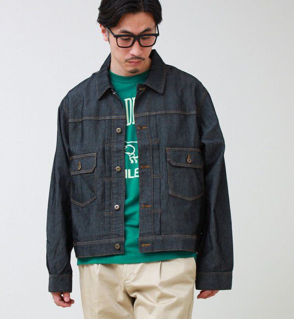 GLOSTER「【軽量ストレッチ】メッシュデニム3rdタイプジャケット」|デニムジャケット|