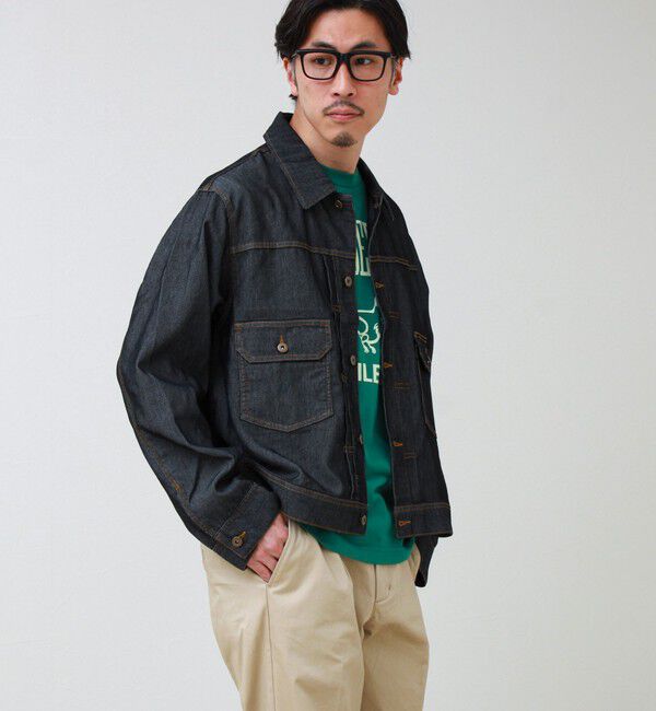 GLOSTER「【軽量ストレッチ】メッシュデニム3rdタイプジャケット」|デニムジャケット|