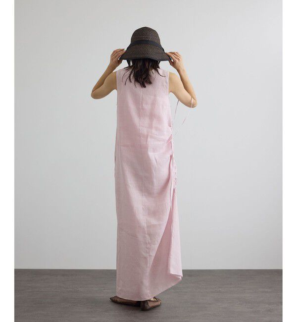 SALON adam et rope'「リネンドロストノースリーブワンピース / GENTLE LINEN」|ワンピース|