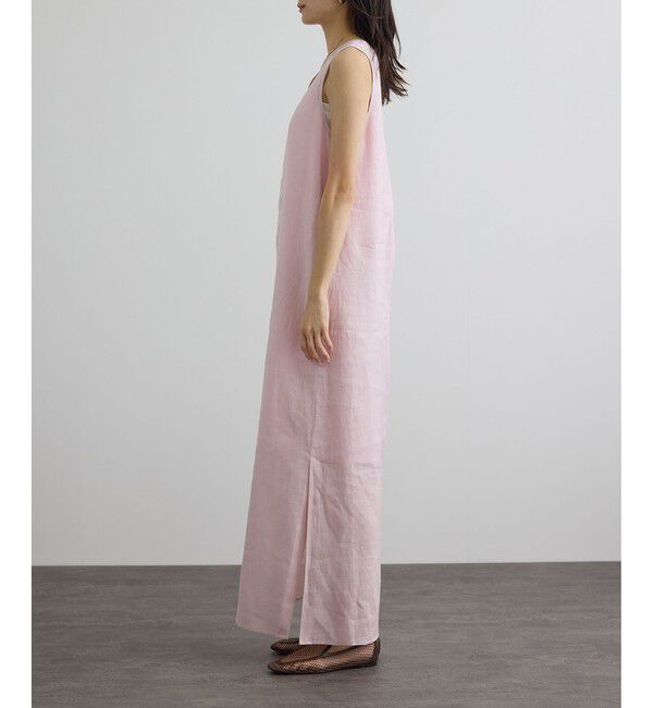 SALON adam et rope'「リネンドロストノースリーブワンピース / GENTLE LINEN」|ワンピース|
