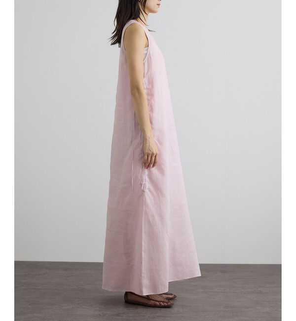 SALON adam et rope'「リネンドロストノースリーブワンピース / GENTLE LINEN」|ワンピース|