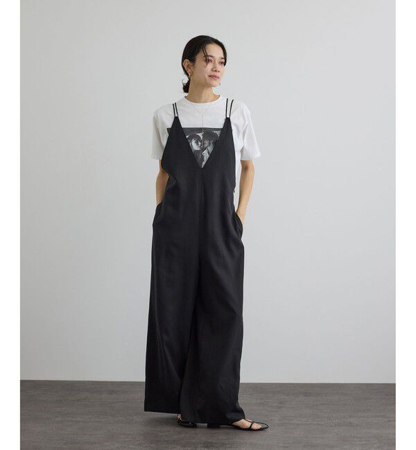 SALON adam et rope'「ビンテージツイルサロペット」|オールインワン|