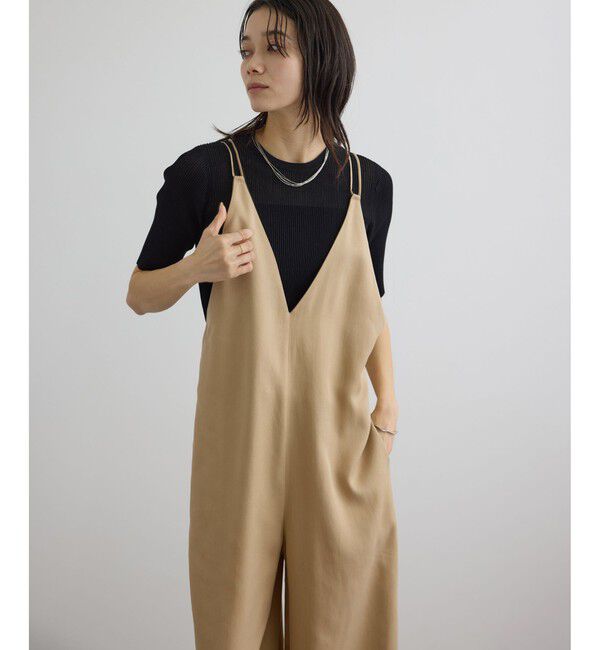 SALON adam et rope'「ビンテージツイルサロペット」|オールインワン|