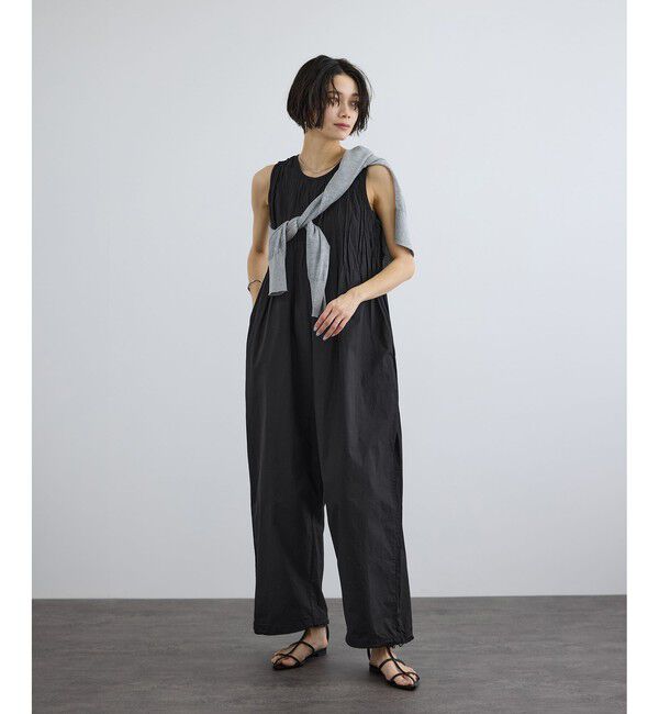 SALON adam et rope'「【WEB限定】ハンドピンタックオールインワン / イージーケア」|オールインワン|
