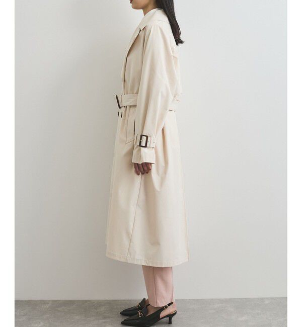 VIS「【定番人気】【撥水/UVケア】後ろタックトレンチコート スプリングコート」|トレンチコート|
