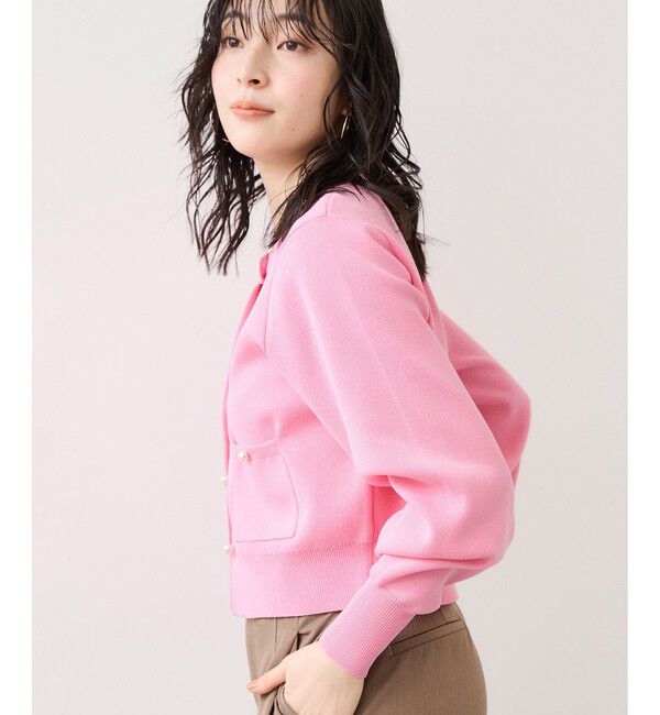 VIS「パールボタンカーディガン」|カーディガン|