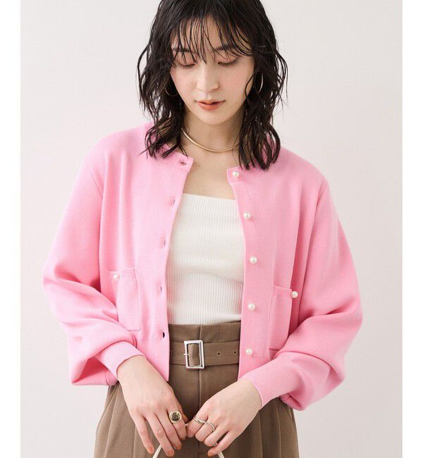 VIS「パールボタンカーディガン」|カーディガン|